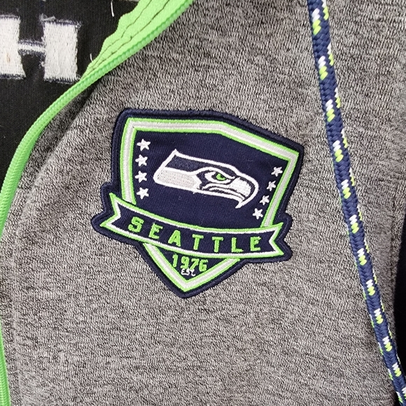 Seahawks Letterman Zip-up Hoodie - Picture 6 of 12